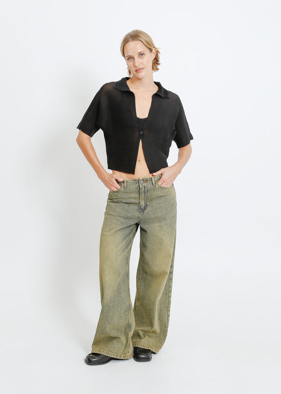 ZIA PLEAT BOLERO / ONYX