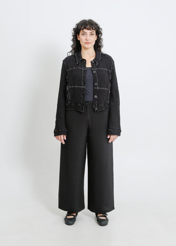 BRYN PLEAT JACKET / BLACK