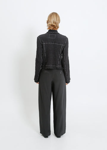 BRYN PLEAT JACKET / BLACK