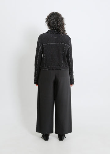 BRYN PLEAT JACKET / BLACK