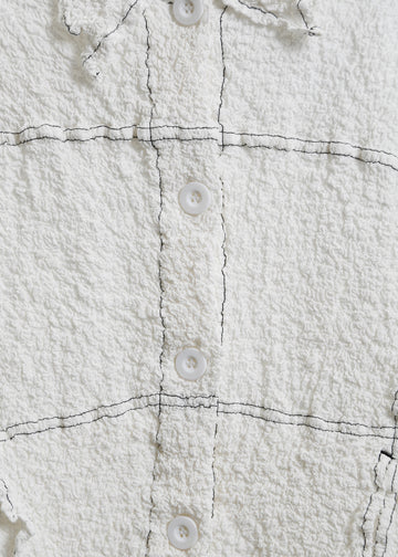 BRYN PLEAT JACKET / WHITE