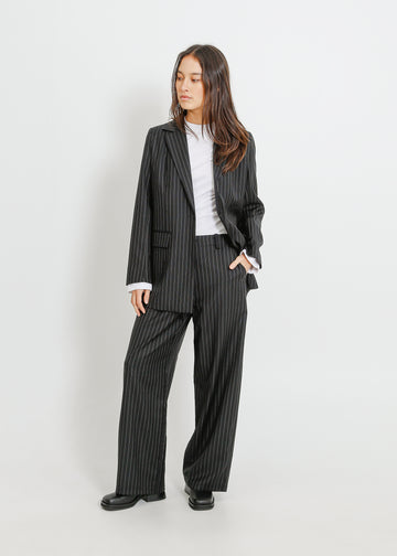 SOFIA TROUSER / BLACK-WHITE