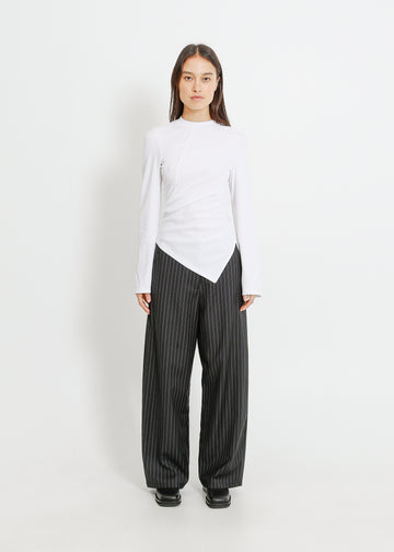 SOFIA TROUSER / BLACK-WHITE