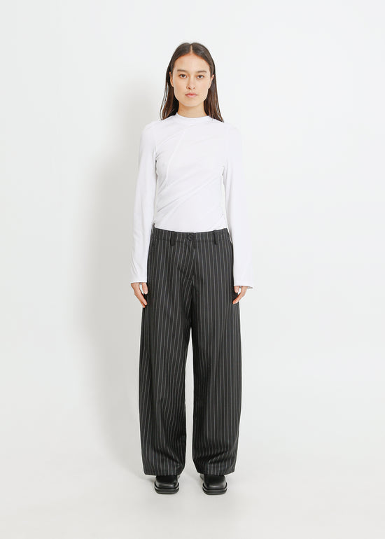 SOFIA TROUSER / BLACK-WHITE
