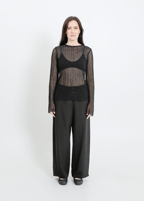 HERA KNIT TOP / BLACK