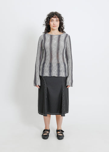HERA KNIT TOP / GRAPHITE GRADIENT