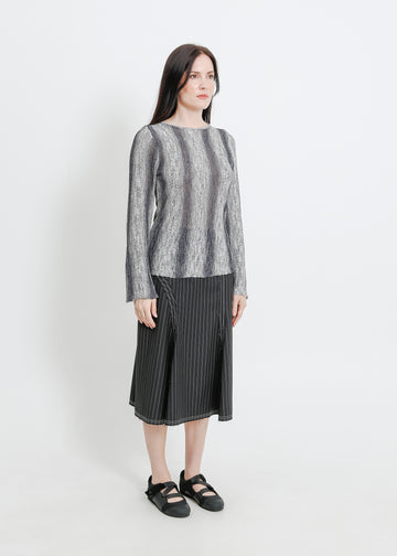 HERA KNIT TOP / GRAPHITE GRADIENT