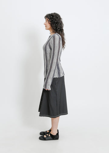 HERA KNIT TOP / GRAPHITE GRADIENT