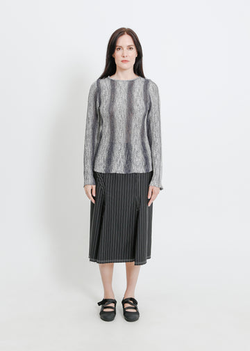 HERA KNIT TOP / GRAPHITE GRADIENT