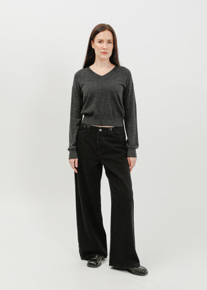 Nicolas Knit Top / Charcoal