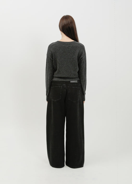 Nicolas Knit Top / Charcoal