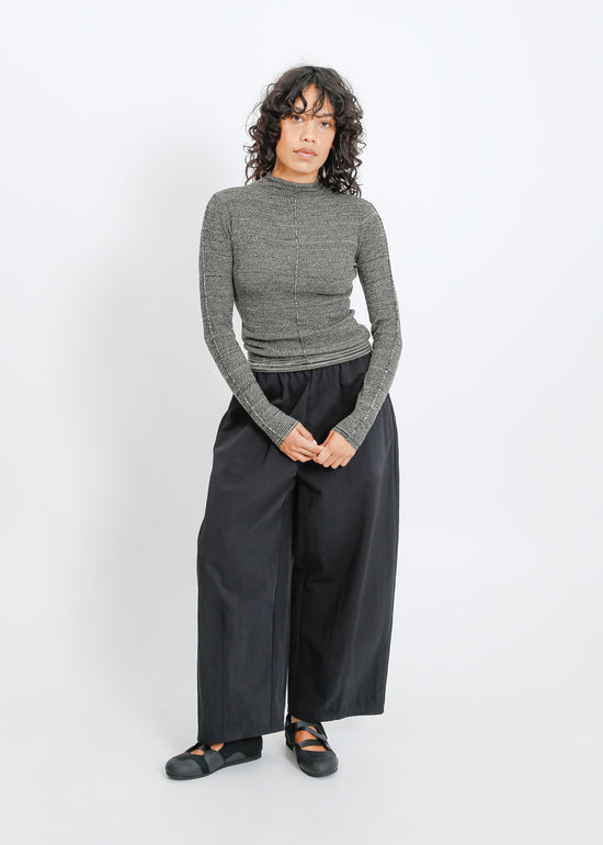 Sana Knit Top / Moss-Navy