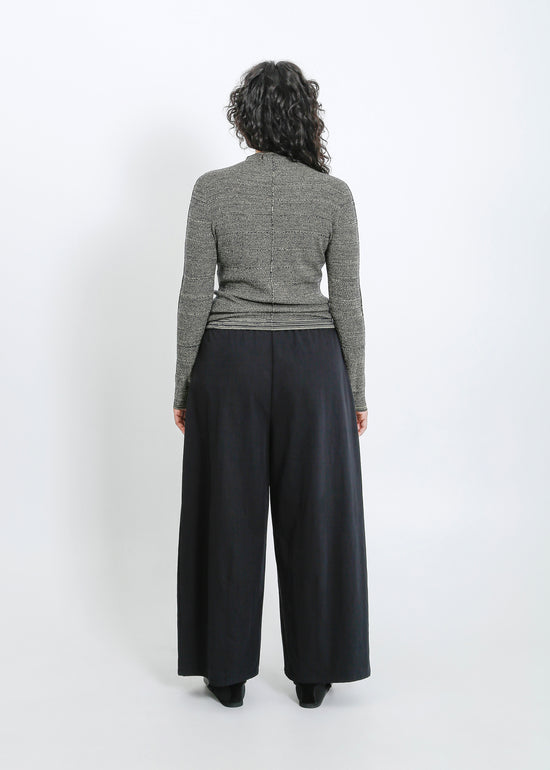 Sana Knit Top / Moss-Navy