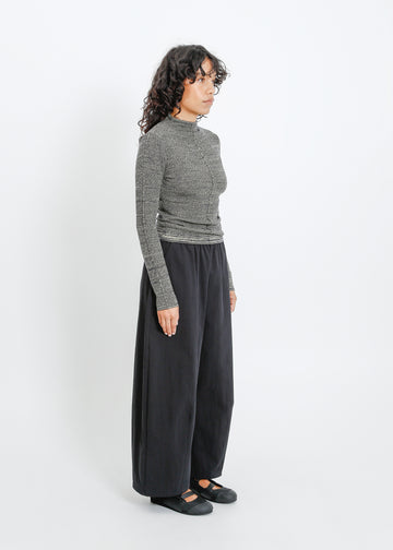 Sana Knit Top / Moss-Navy