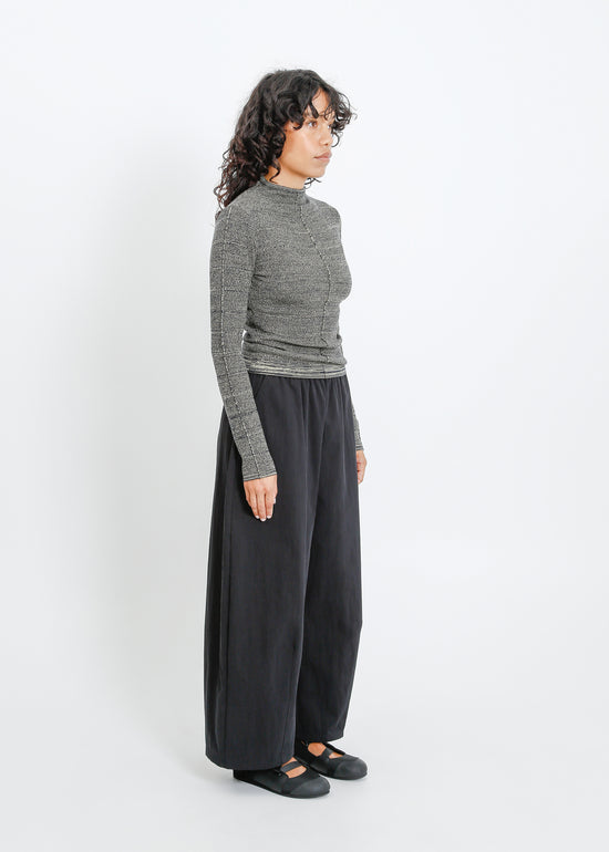 Sana Knit Top / Moss-Navy