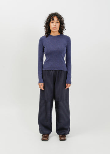 Hartford Knit Top / Steelblue Marle