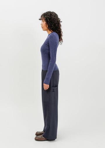 Hartford Knit Top / Steelblue Marle