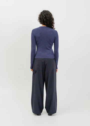 Hartford Knit Top / Steelblue Marle