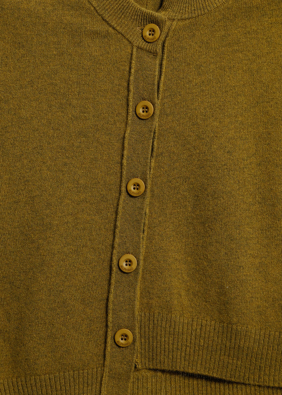 Seamus Knit Cardi / Olive Marle