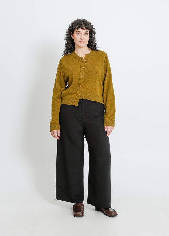 Seamus Knit Cardi / Olive Marle