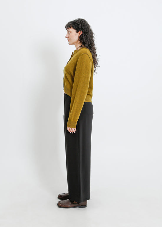 Seamus Knit Cardi / Olive Marle