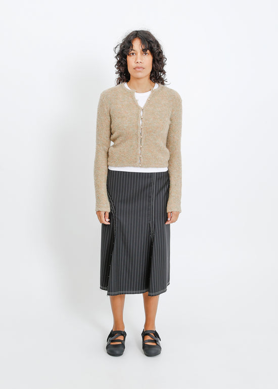 Lily Knit Cardi / Beige-Mint
