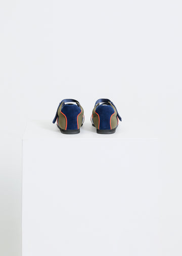 BECK SNEAKER / NAVY-KHAKI-FLAME