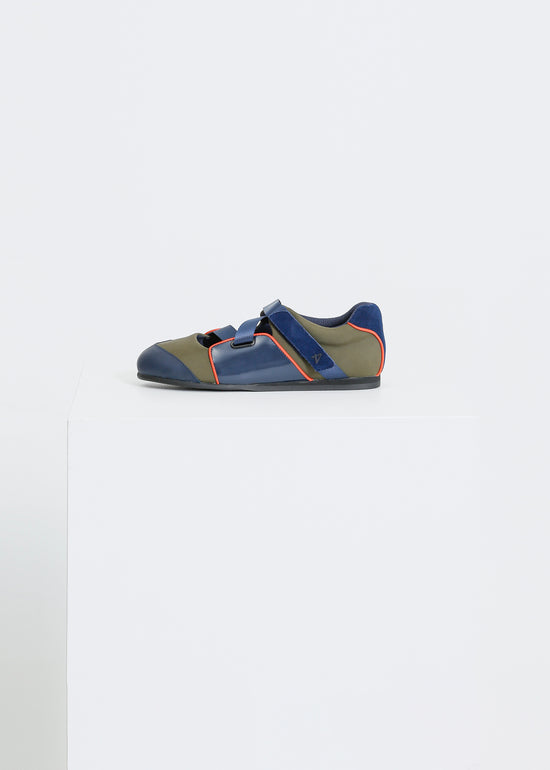 BECK SNEAKER / NAVY-KHAKI-FLAME