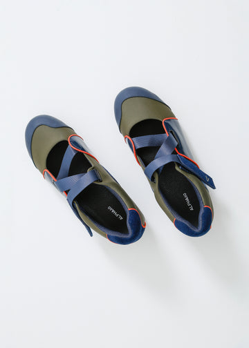 BECK SNEAKER / NAVY-KHAKI-FLAME