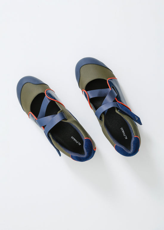 BECK SNEAKER / NAVY-KHAKI-FLAME