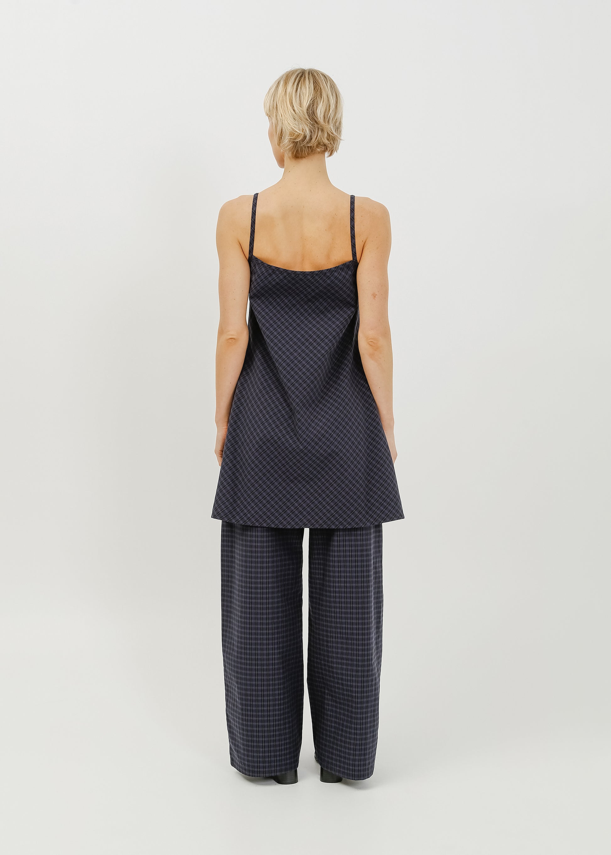 Cedar Dress / Black-Navy Check - 
Black Navy Check (image 4)