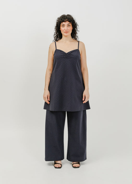 Cedar Dress / Black-Navy Check