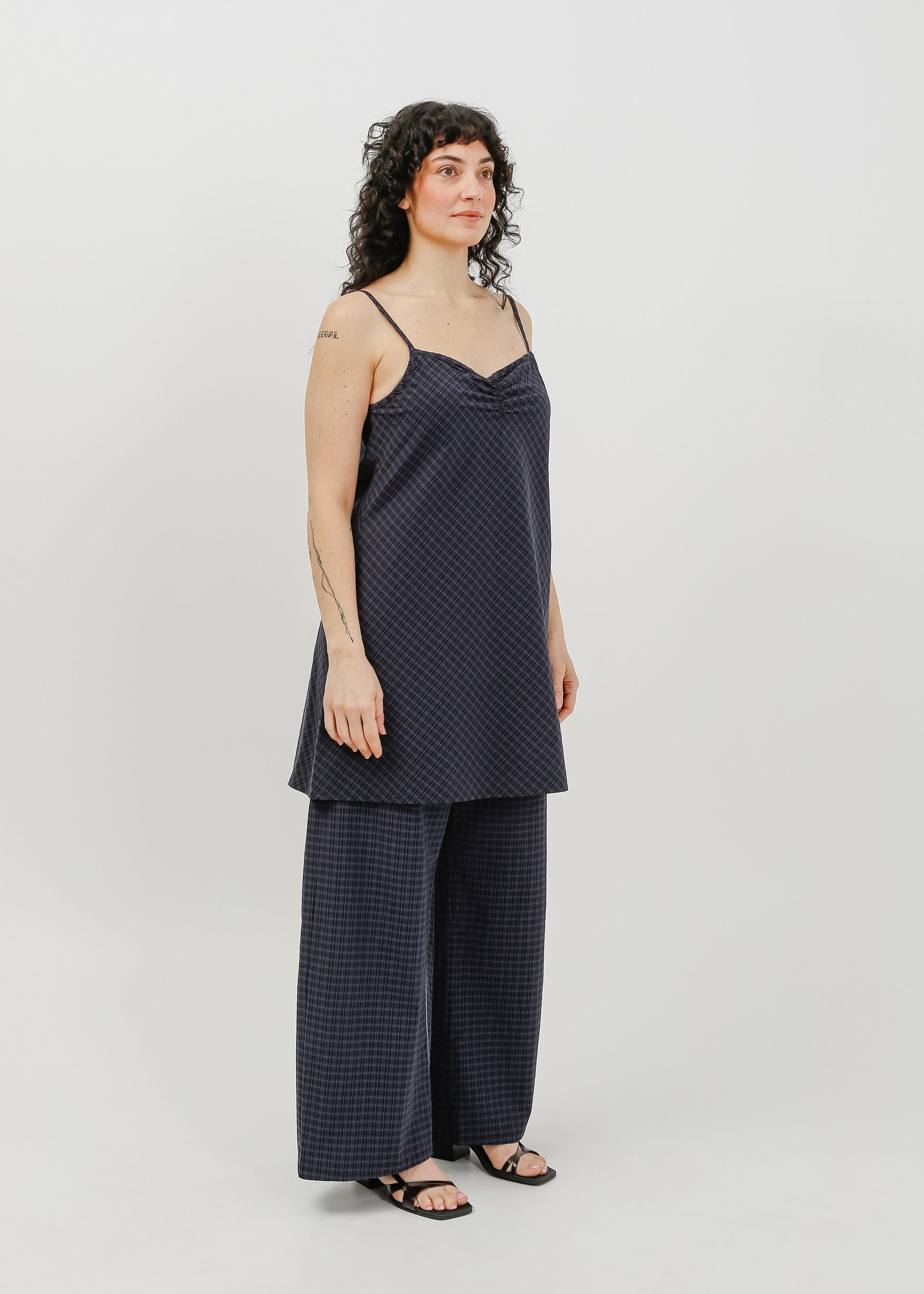 Cedar Dress / Black-Navy Check - 
Black Navy Check (image 7)