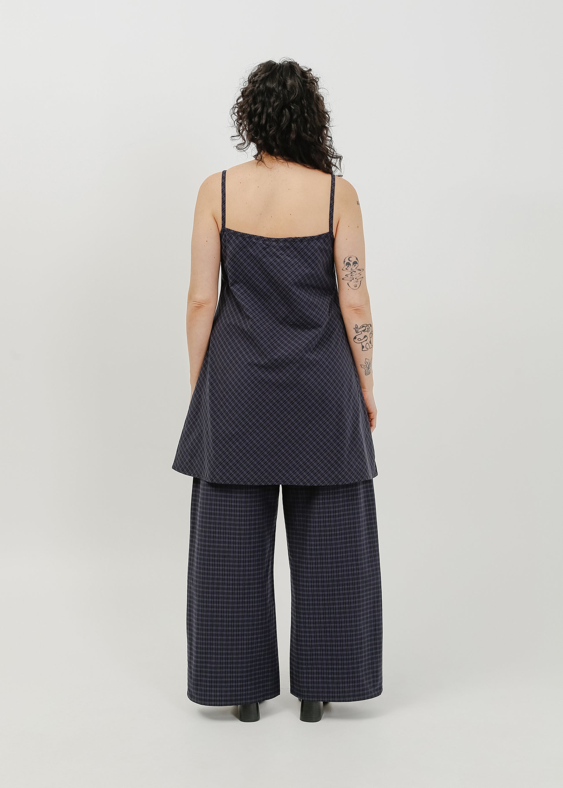 Cedar Dress / Black-Navy Check - 
Black Navy Check (image 8)