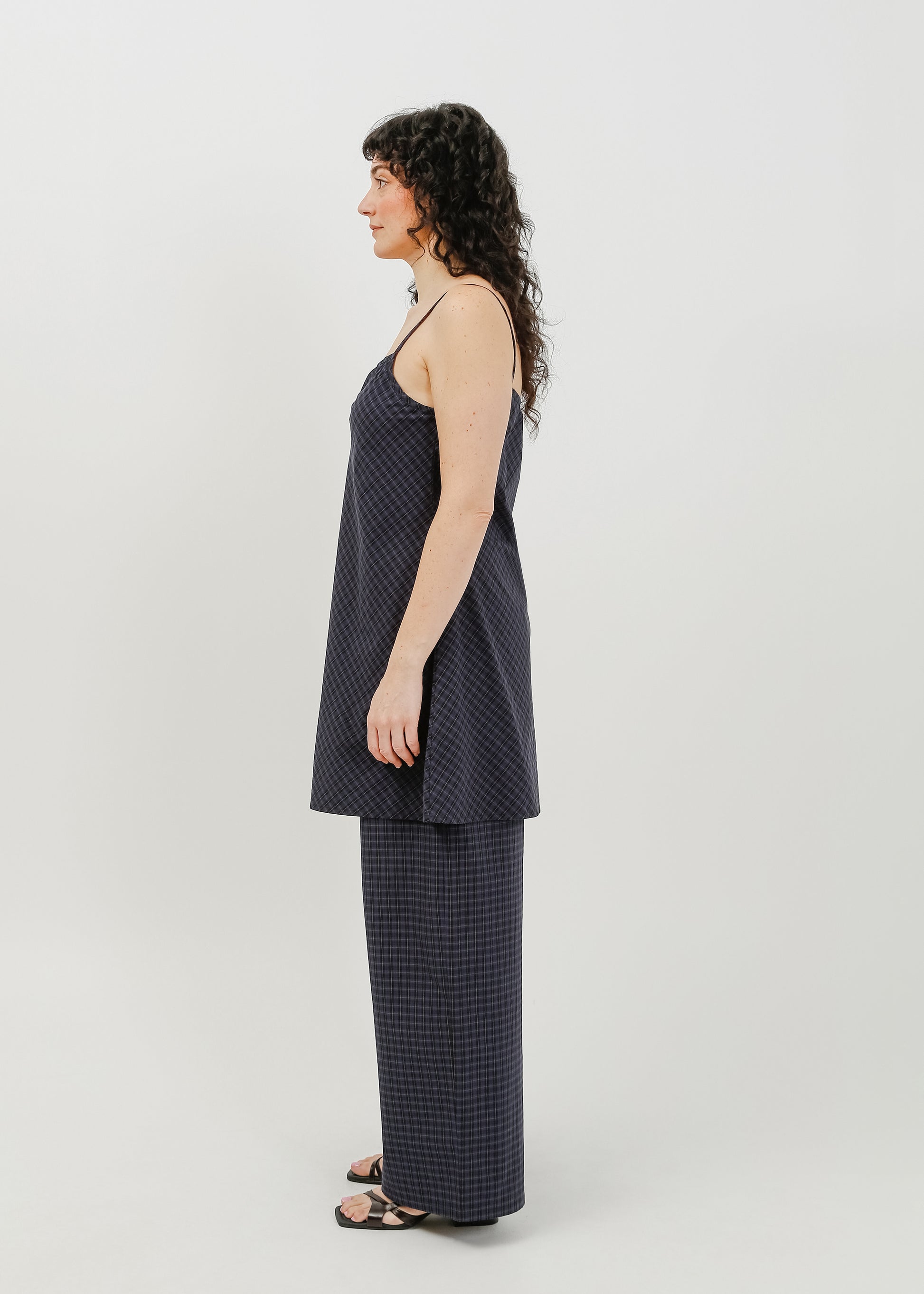 Cedar Dress / Black-Navy Check - 
Black Navy Check (image 9)