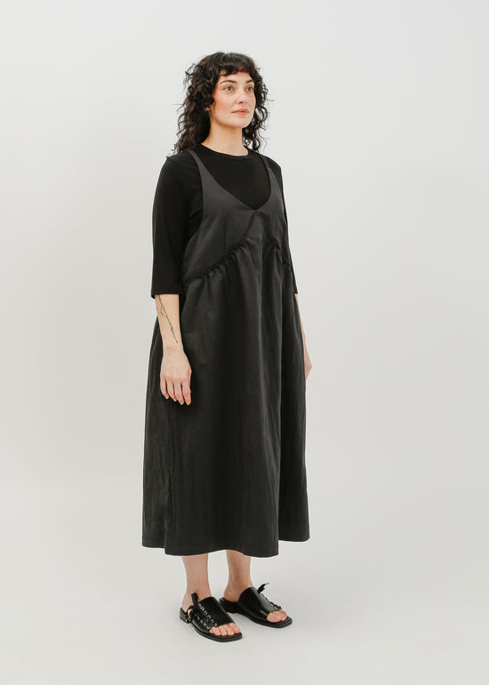 Roy Pinafore Dress / Black