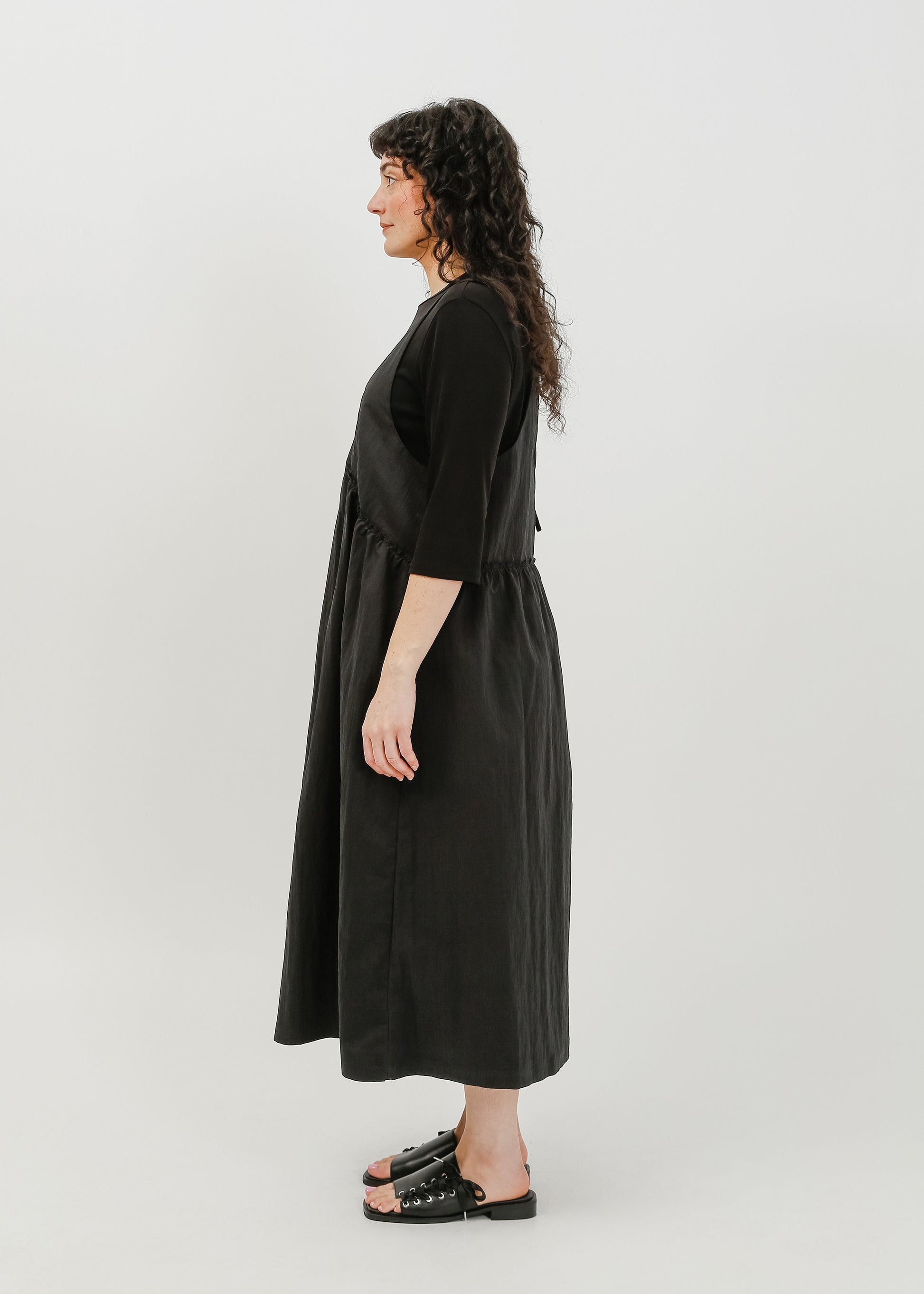 Roy Pinafore Dress / Black - 
Black (image 3)