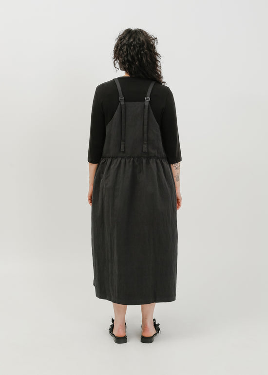 Roy Pinafore Dress / Black