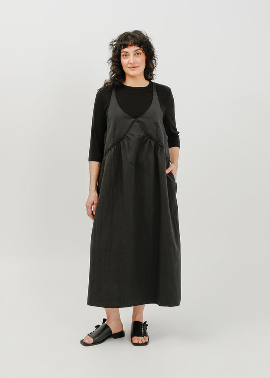 Roy Pinafore Dress / Black