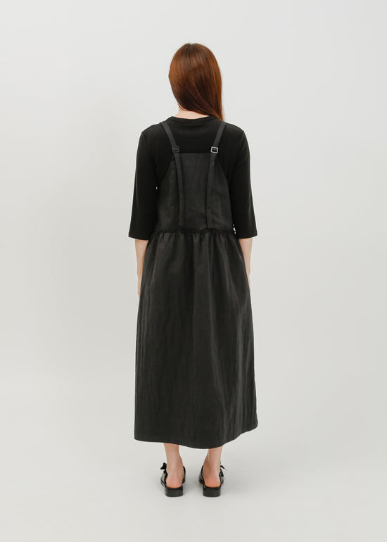 Roy Pinafore Dress / Black