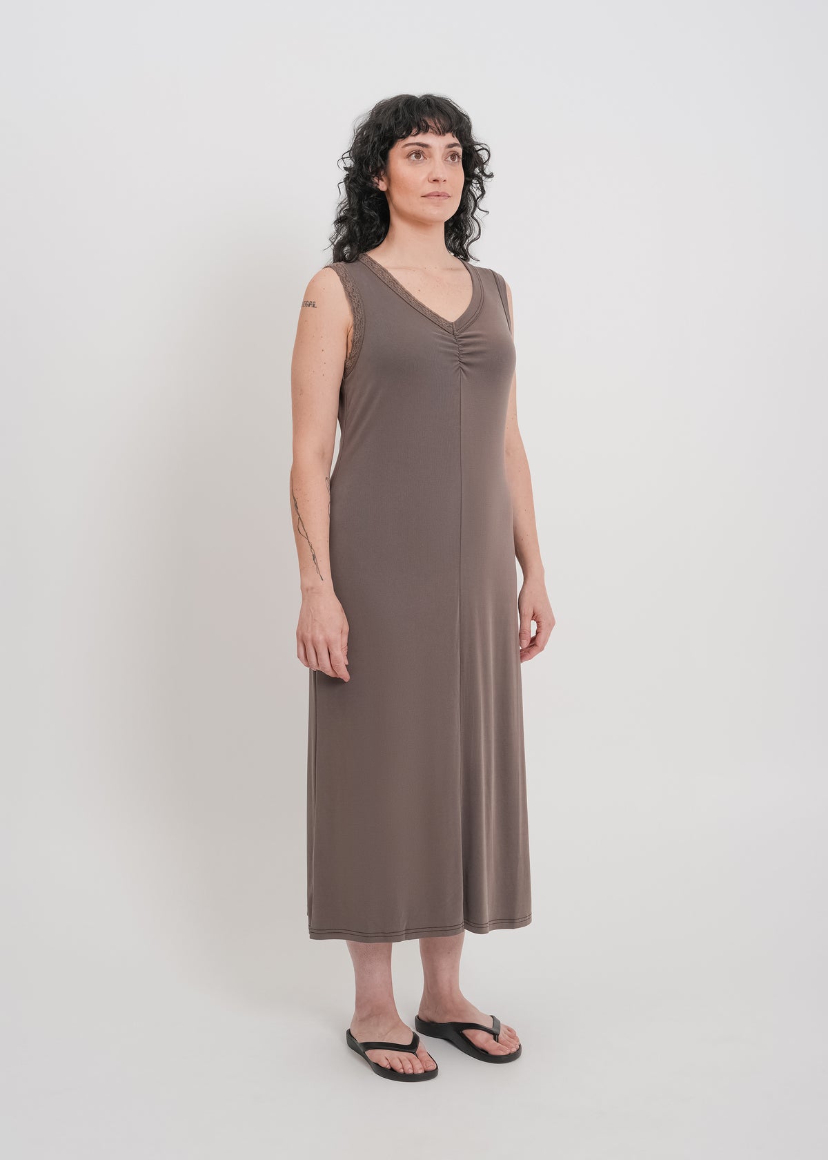 Pacey Dress / Flint - 
Flint (image 7)