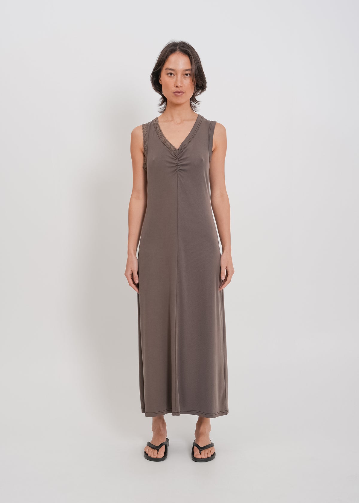 Pacey Dress / Flint - 
Flint (image 5)