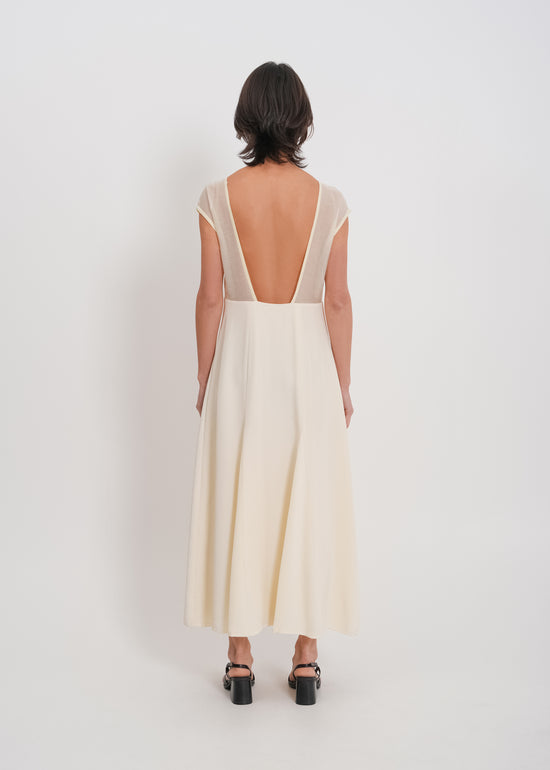 Holden Backless Dress / Cream