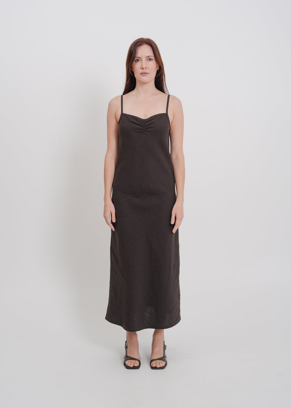 Helena Dress / Dark Chocolate - 
Dark Chocolate (image 6)