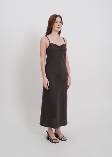 Helena Dress / Dark Chocolate