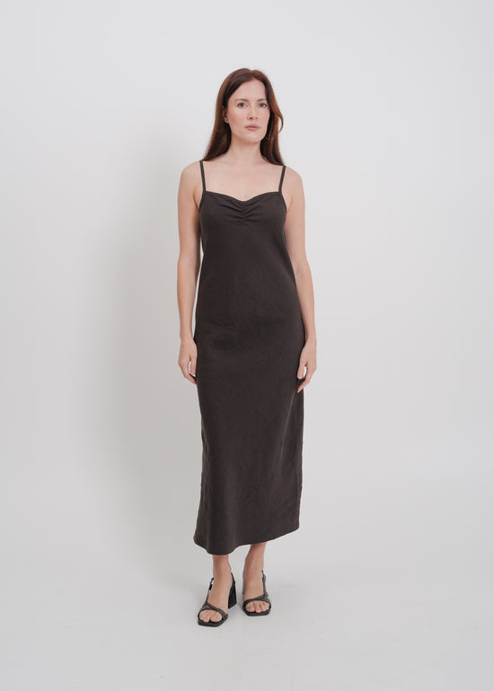 Helena Dress / Dark Chocolate