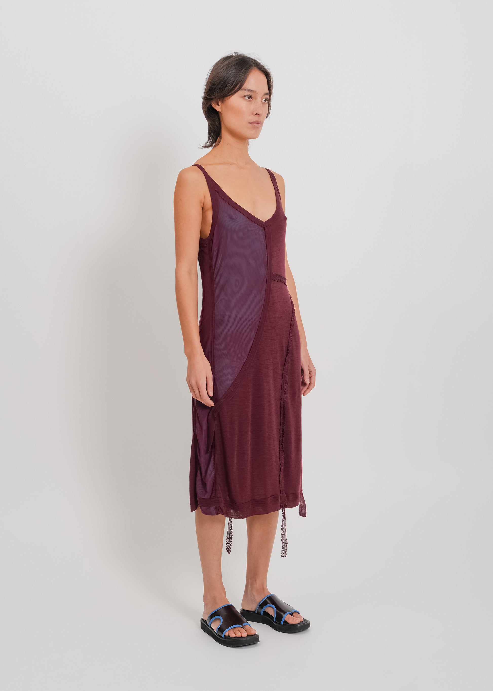 Odette Dress / Burnt Maroon-Blue - 
Burnt Maroon Blue (image 3)