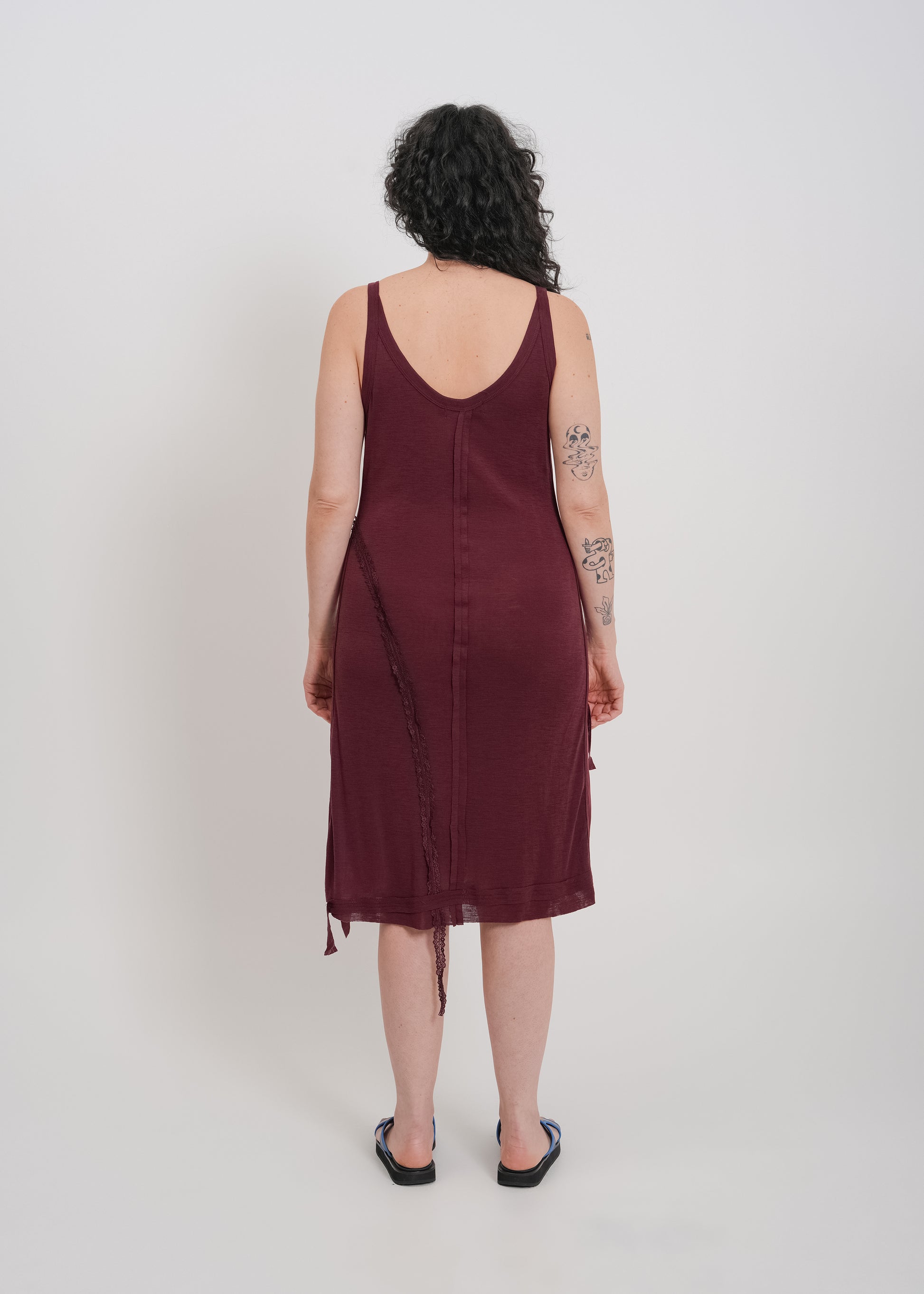 Odette Dress / Burnt Maroon-Blue - 
Burnt Maroon Blue (image 10)