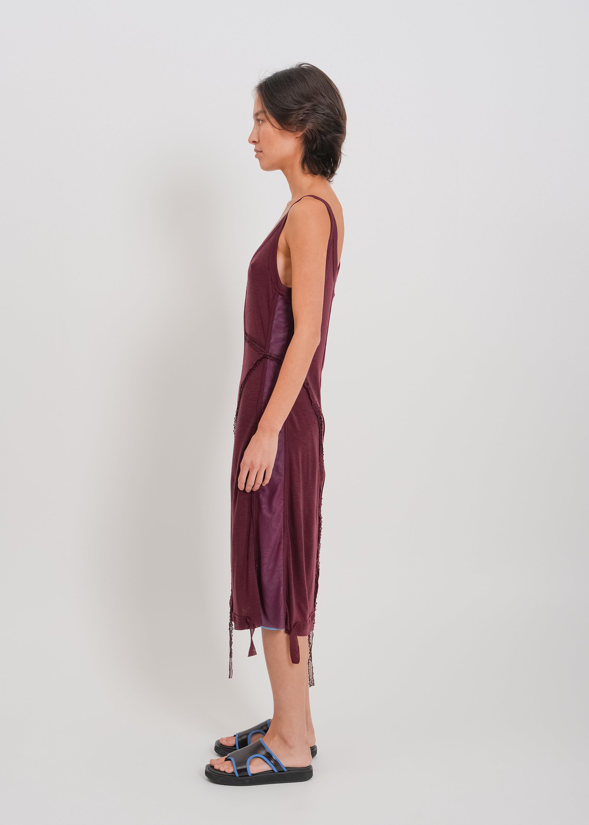 Odette Dress / Burnt Maroon-Blue - 
Burnt Maroon Blue (image 4)