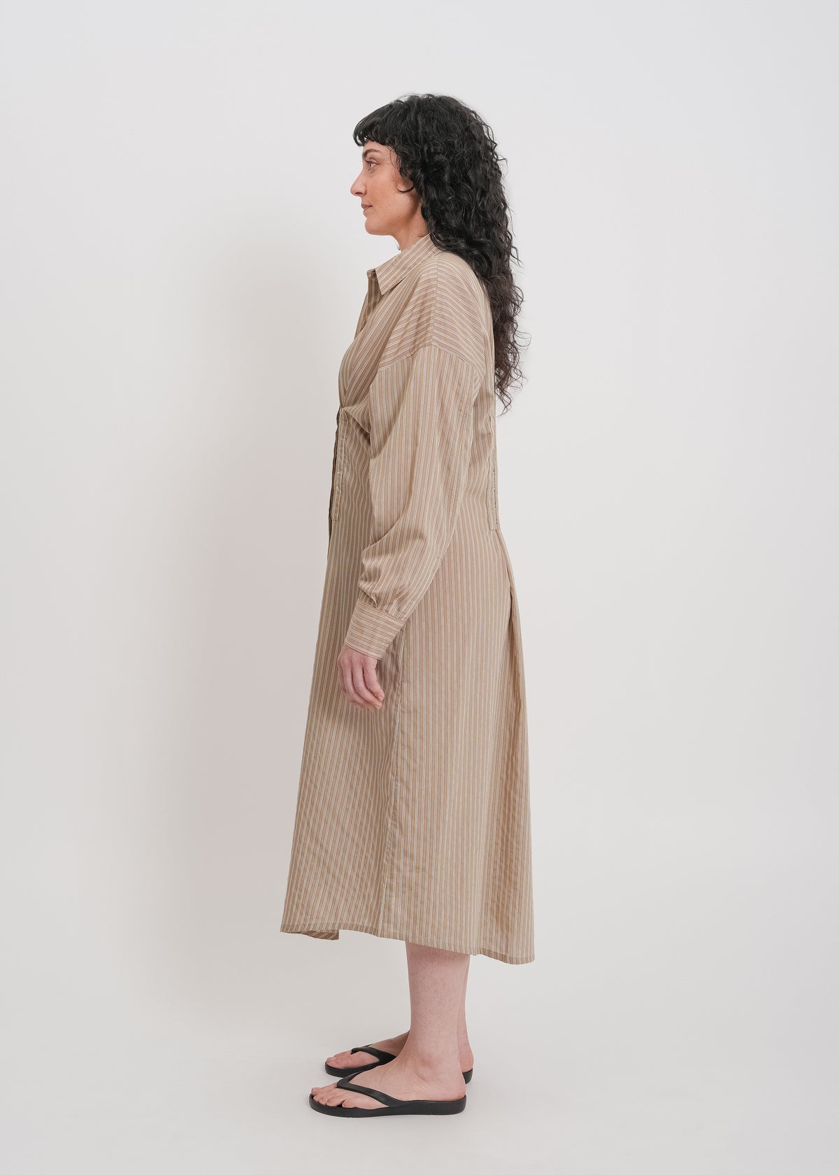 Verity Shirt Dress / Mocha-Yellow-White-Black - 
Mocha Yellow White Black (image 8)